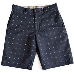 Walter Hagen Dark Blue Patterned Shorts